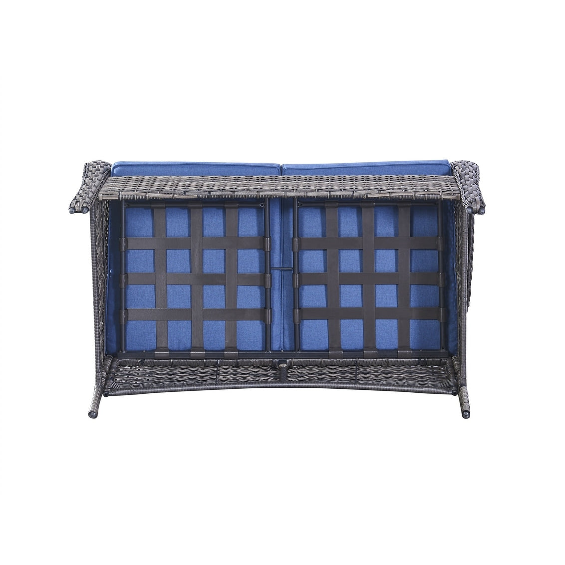 Ensemble canapé deux places d'extérieur en osier et rotin Gymojoy