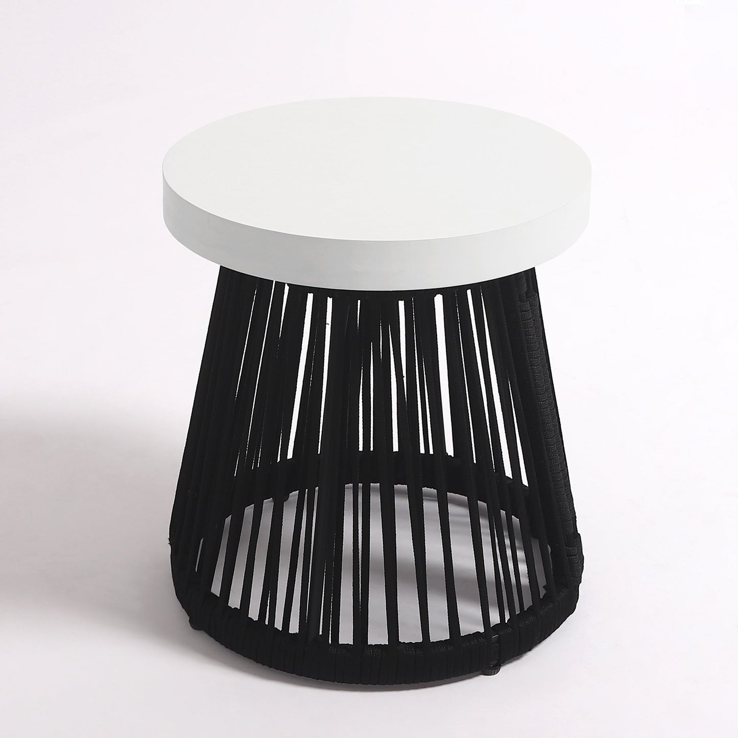 Ensemble de 3 chaises longues pivotantes d'extérieur, style tonneau, pour jardin