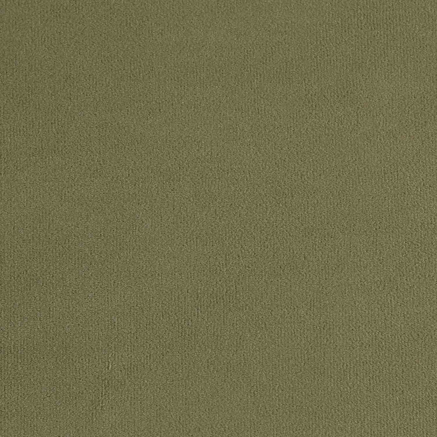 Canapé 3 places Brigette en velours vert olive avec pieds à roulettes en laiton antique