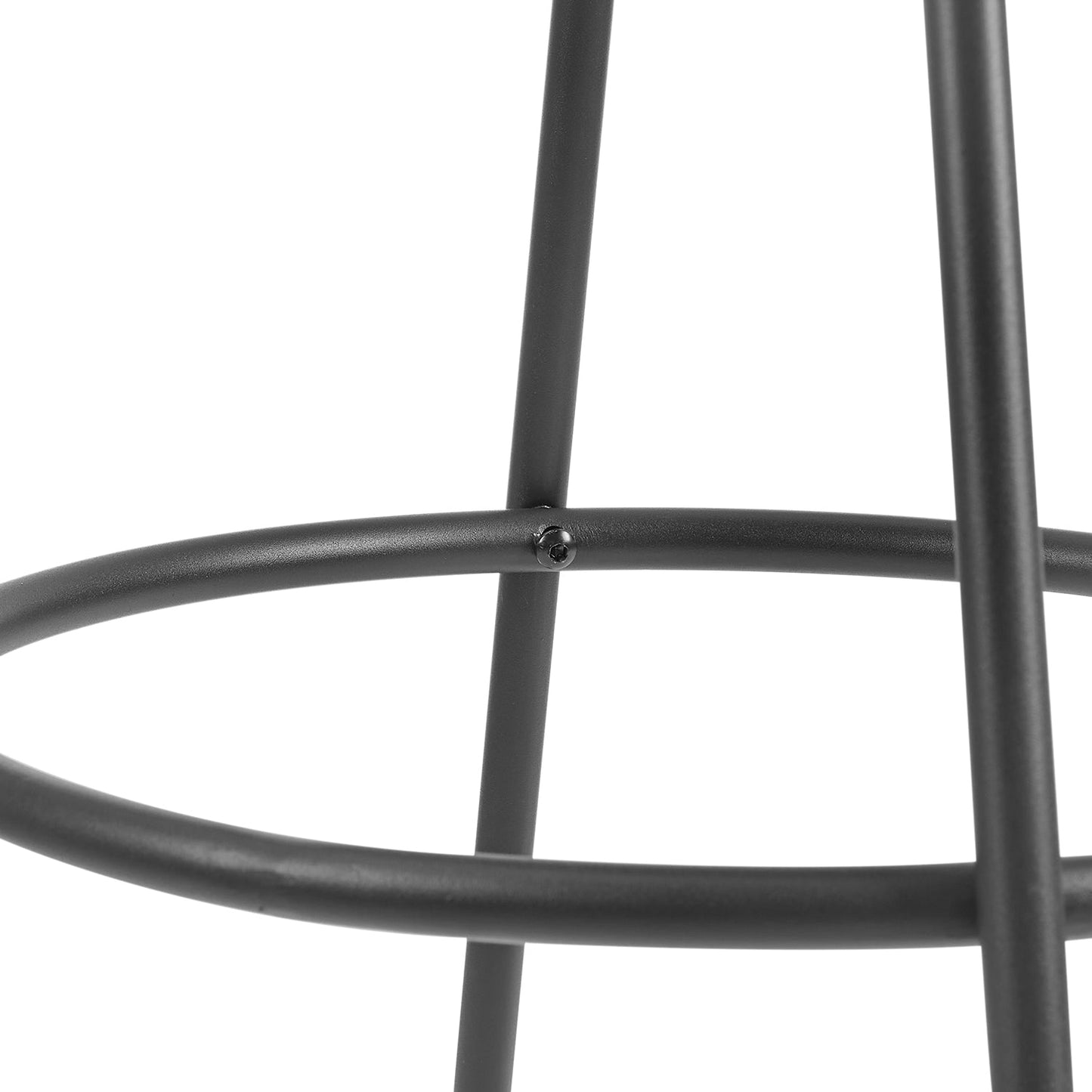 Lot de 2 tabourets de bar Barton en velours champagne avec passepoil contrasté