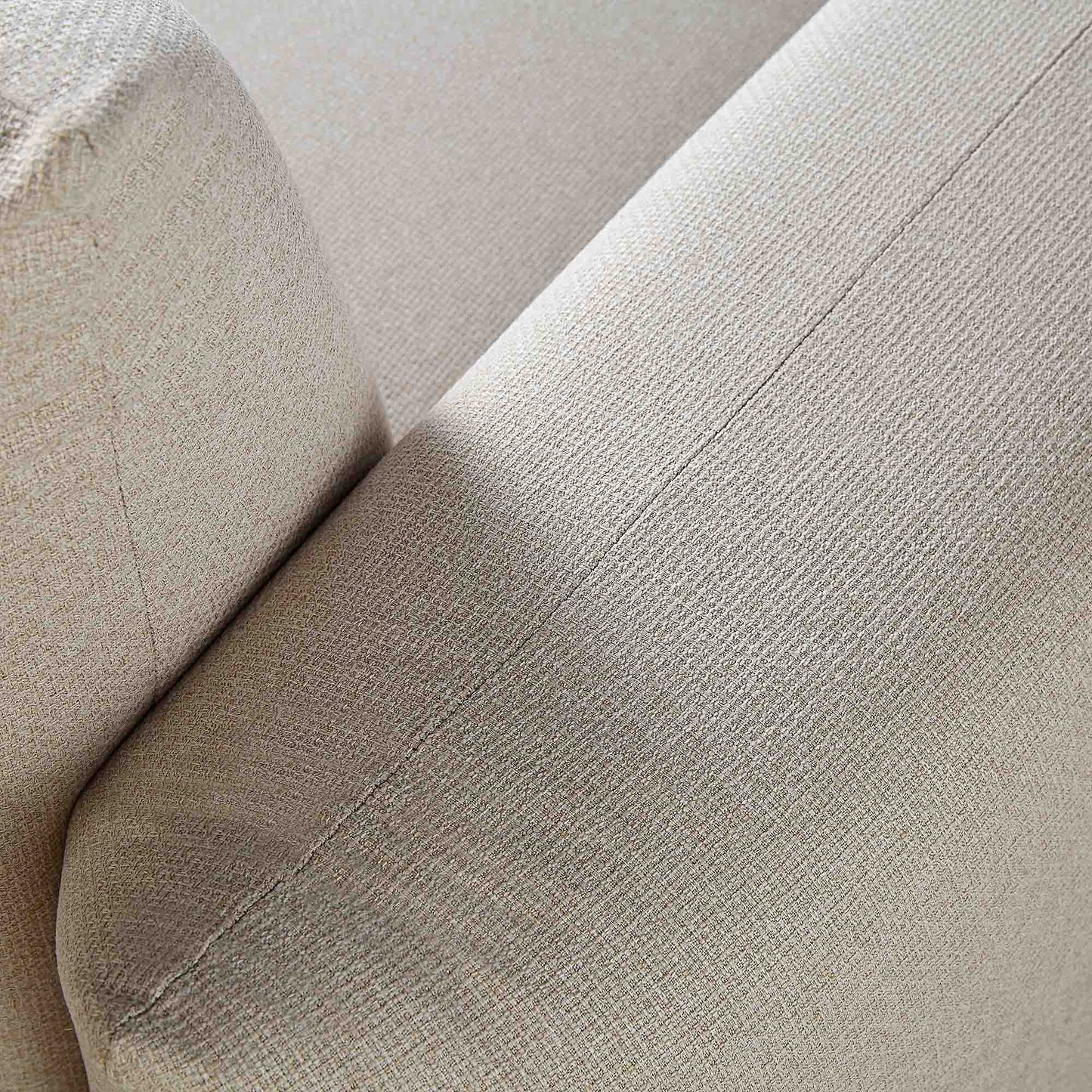 Canapé trois places Gianni, tissu tissé beige