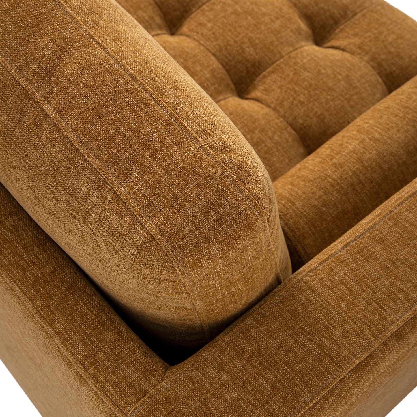 Canapé méridienne 4 places Henrietta Spiced Honey Chenille, orientation droite