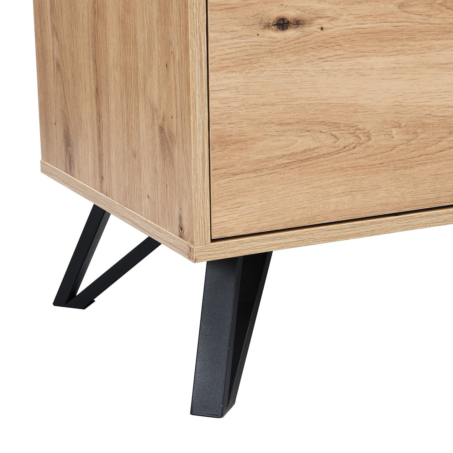 Grand buffet Weston effet chêne 3 portes et 3 tiroirs