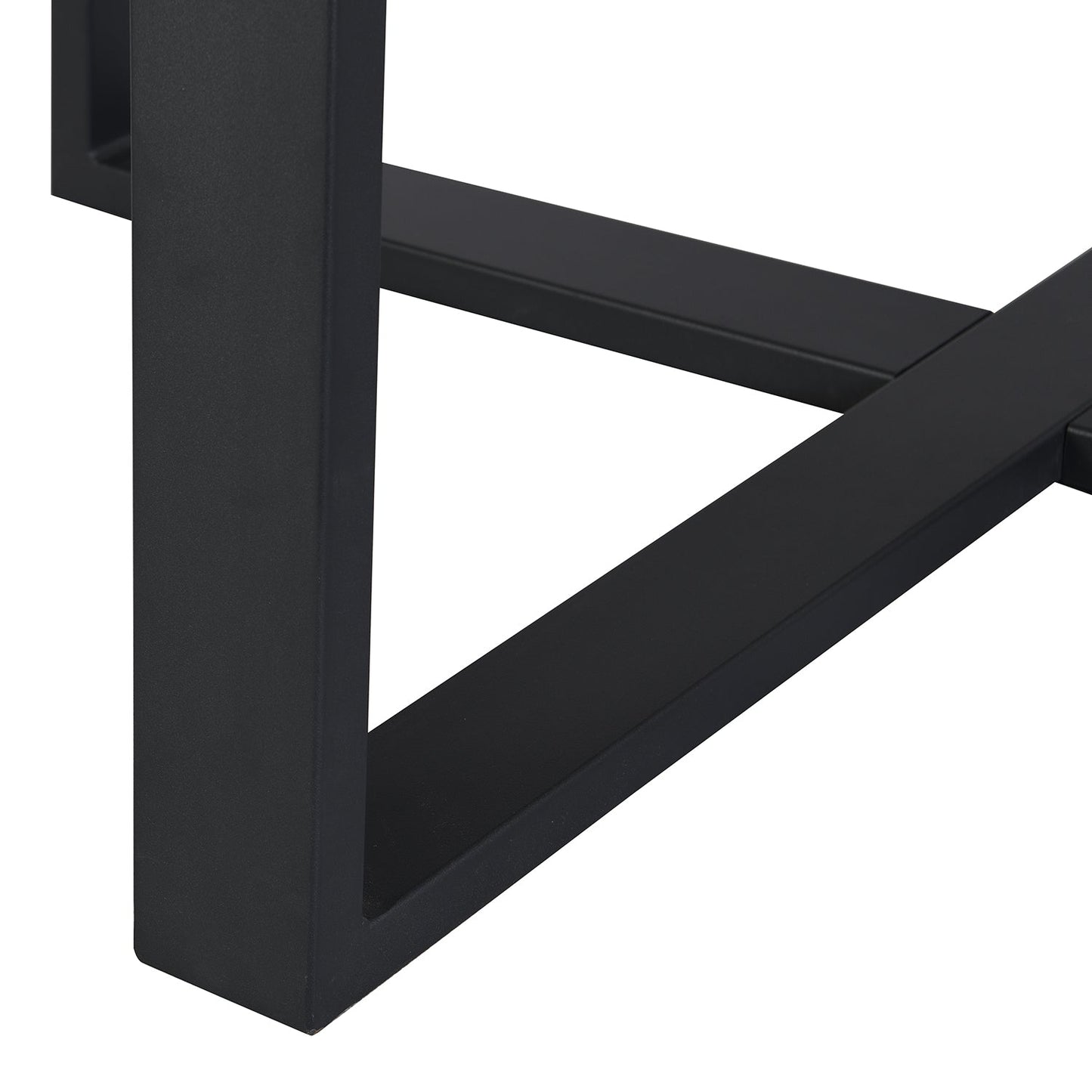 Table à manger ronde extensible BERN avec pieds en métal, chêne