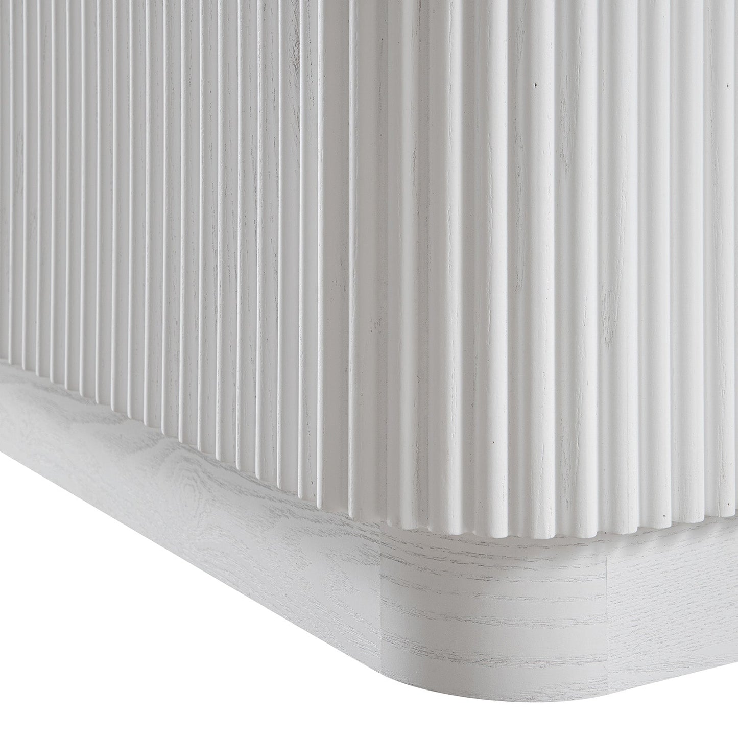 Meuble TV Maru 200 cm de large avec tiroirs, blanc délavé