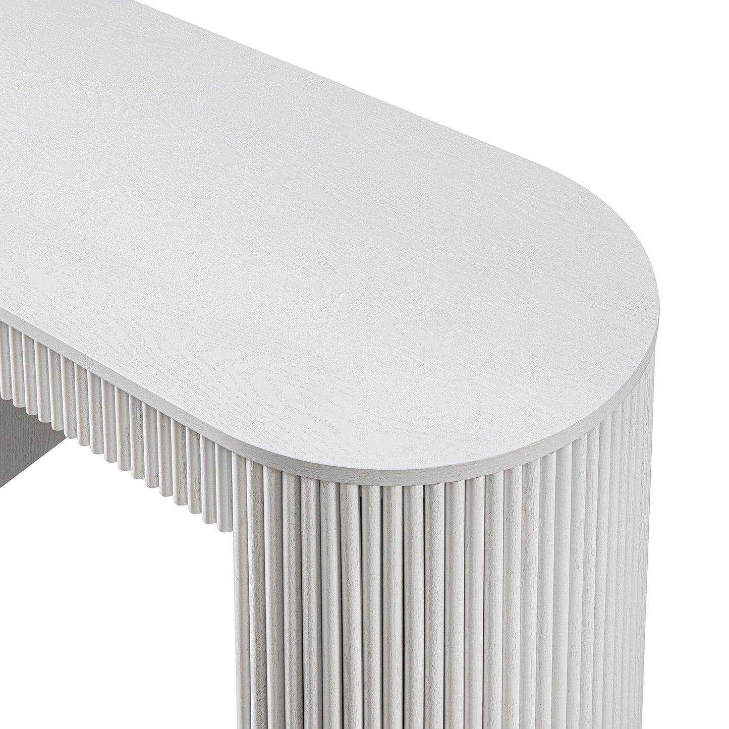 Bureau Maru à 1 tiroir, blanc délavé