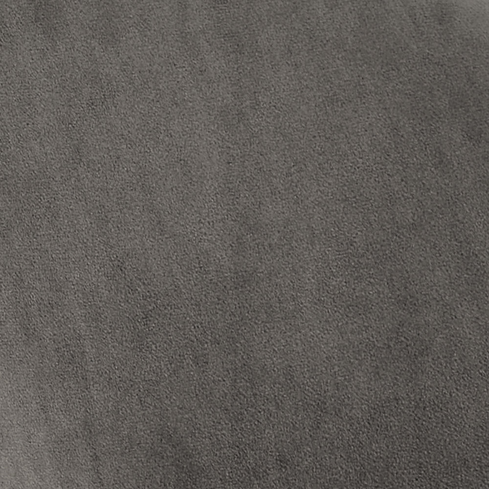 Ensemble de 2 chaises de salle à manger Oakley en velours gris foncé avec passepoil