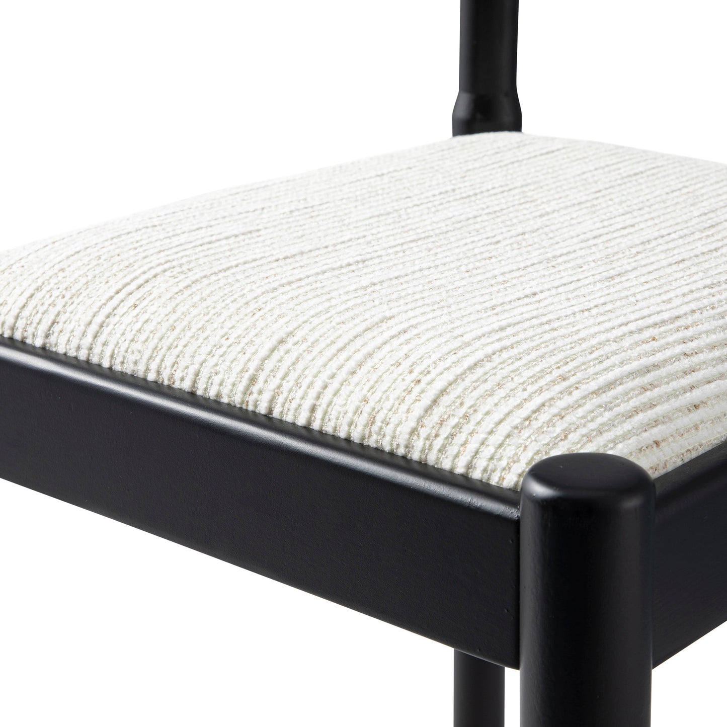 Chaise de salle à manger 2 en 1 Minley, noir mat