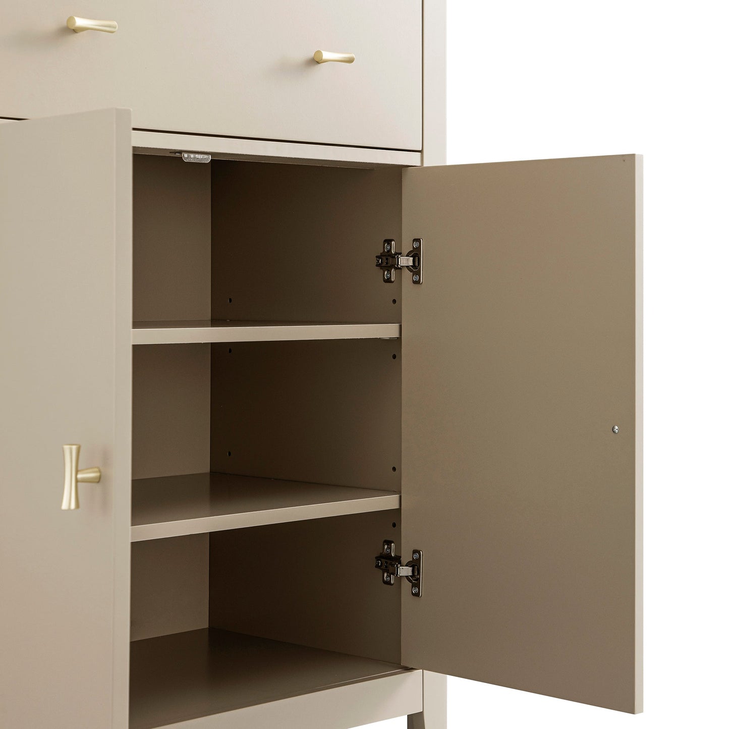 Petit buffet Oakham avec tiroir, gris foncé