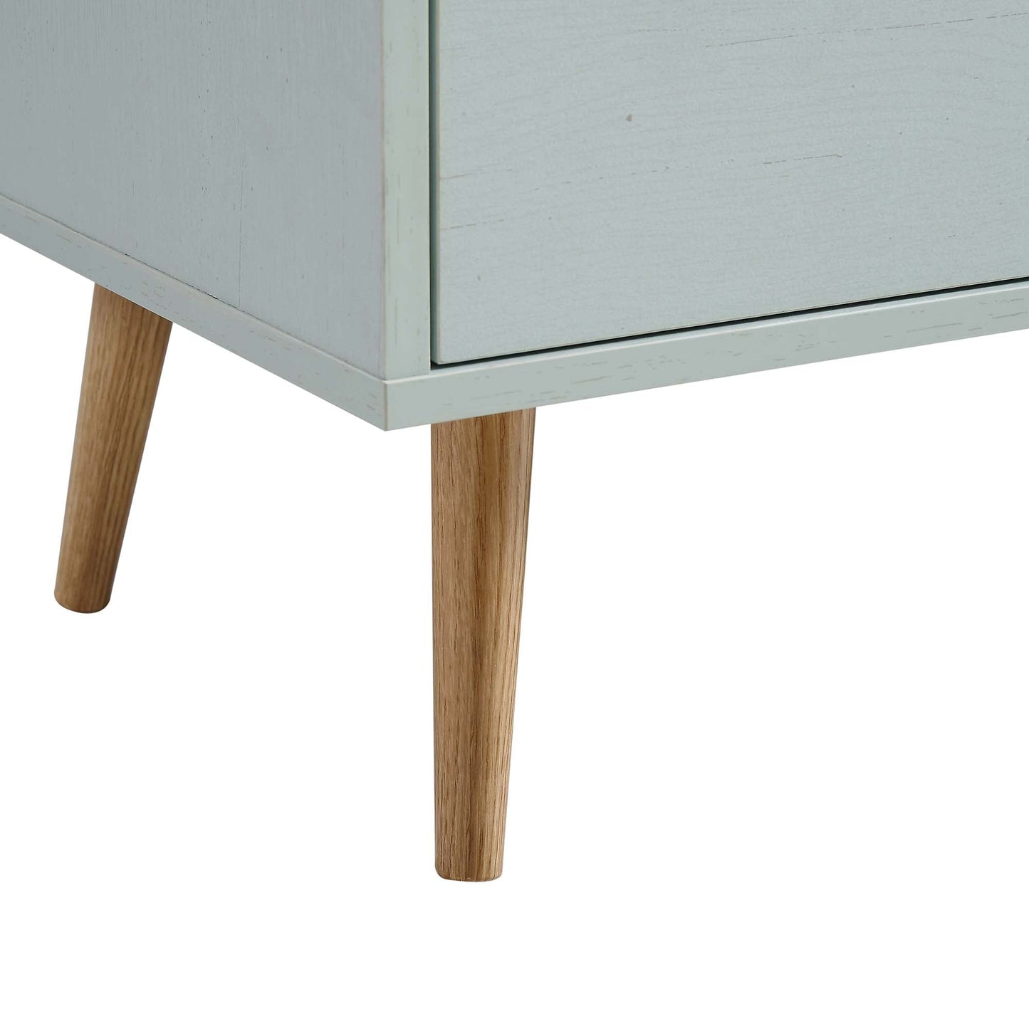 Commode 3 tiroirs en rotin tressé Anya couleur menthe