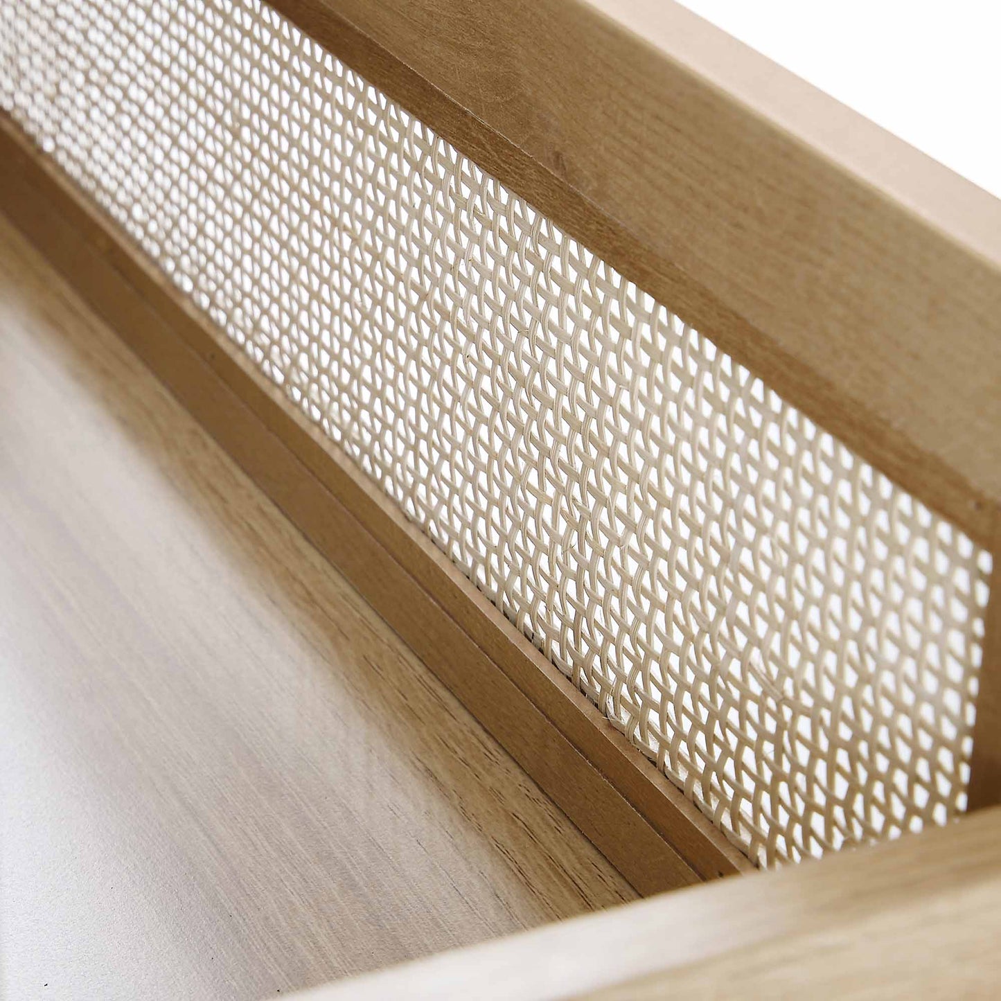 Commode 6 tiroirs en rotin tressé Frances, naturel