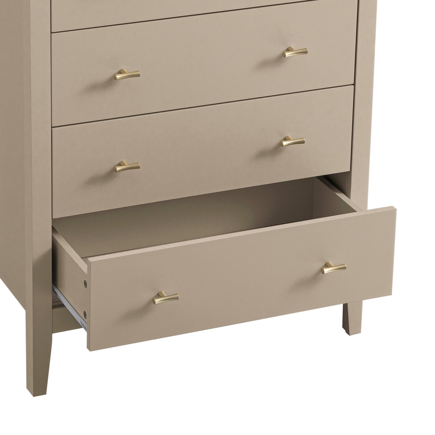 Commode 4 tiroirs Oakham, gris foncé