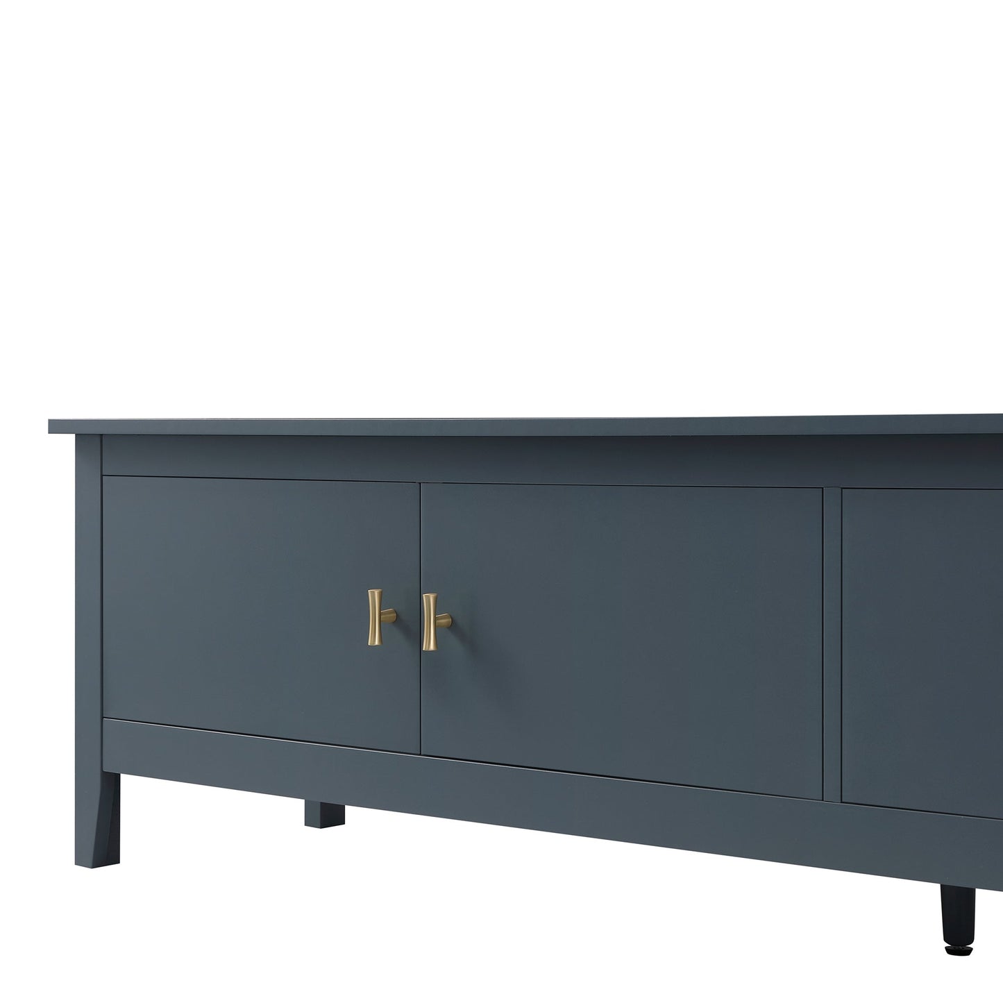 Meuble TV Oakham 180 cm de large, bleu orage