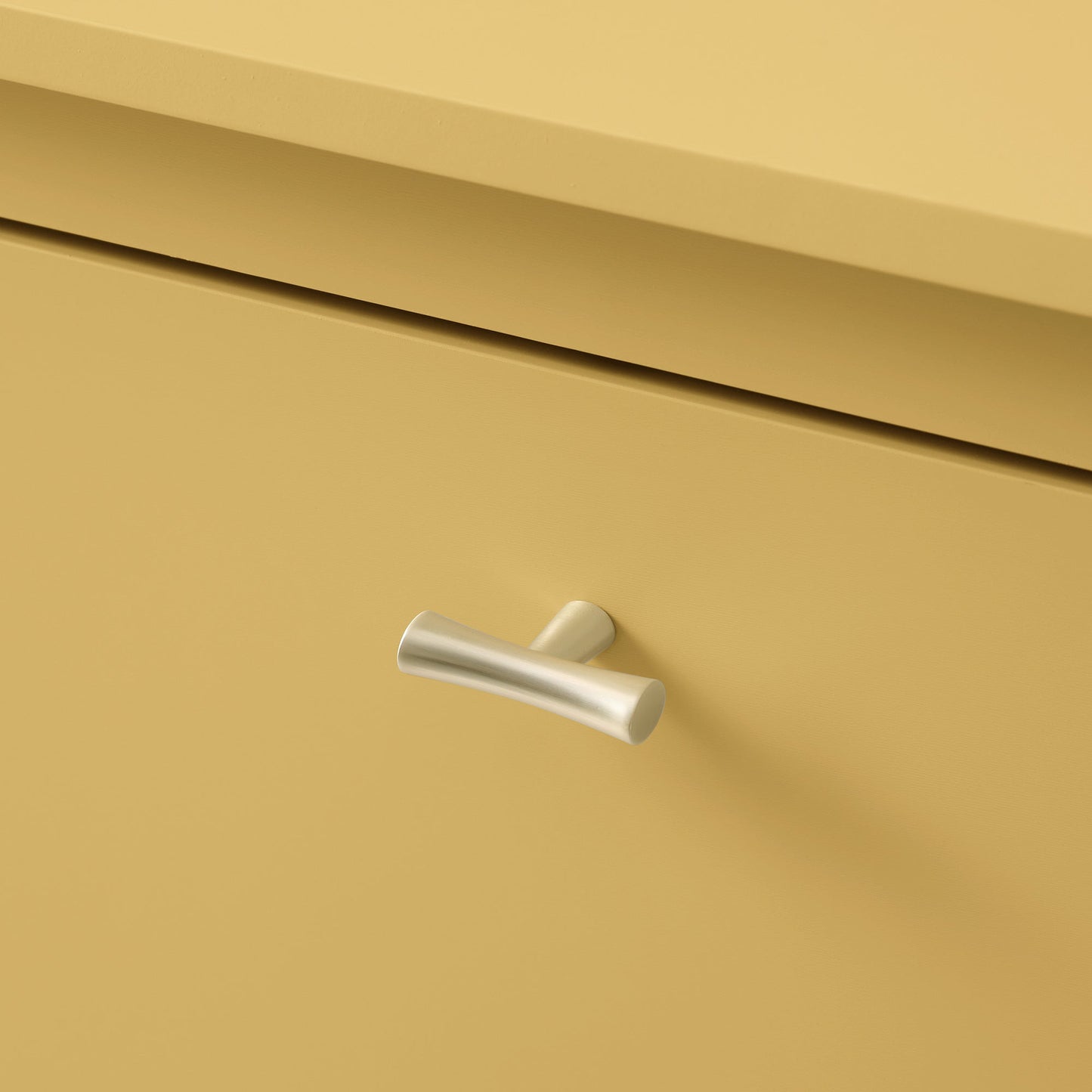 Meuble à chaussures Oakham à 2 niveaux, rotin jaune