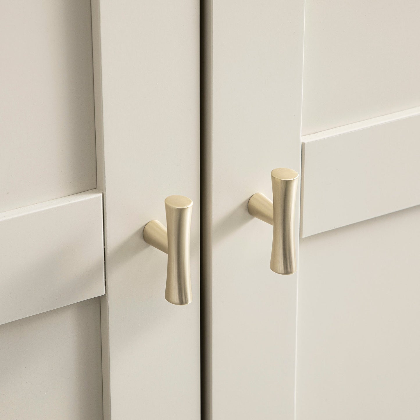 Armoire double Oakham, blanc ombragé