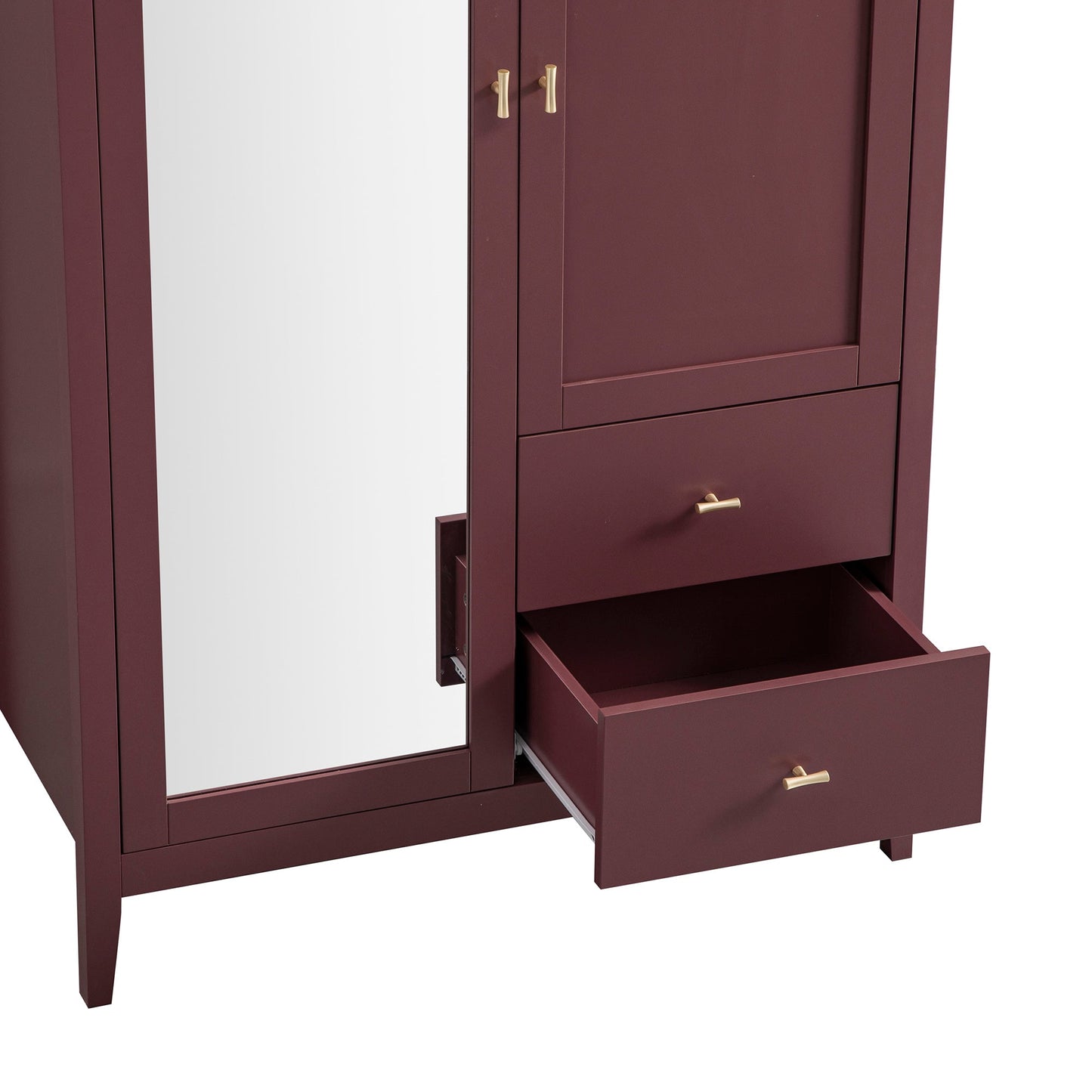 Armoire double miroir Oakham, cerisier sauvage