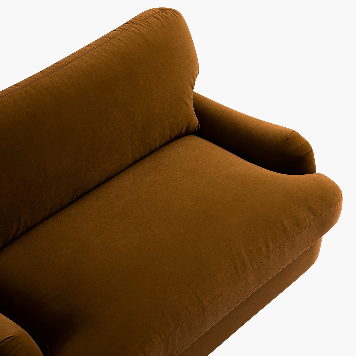 Canapé-lit en velours cannelle Daphnis, causeuse
