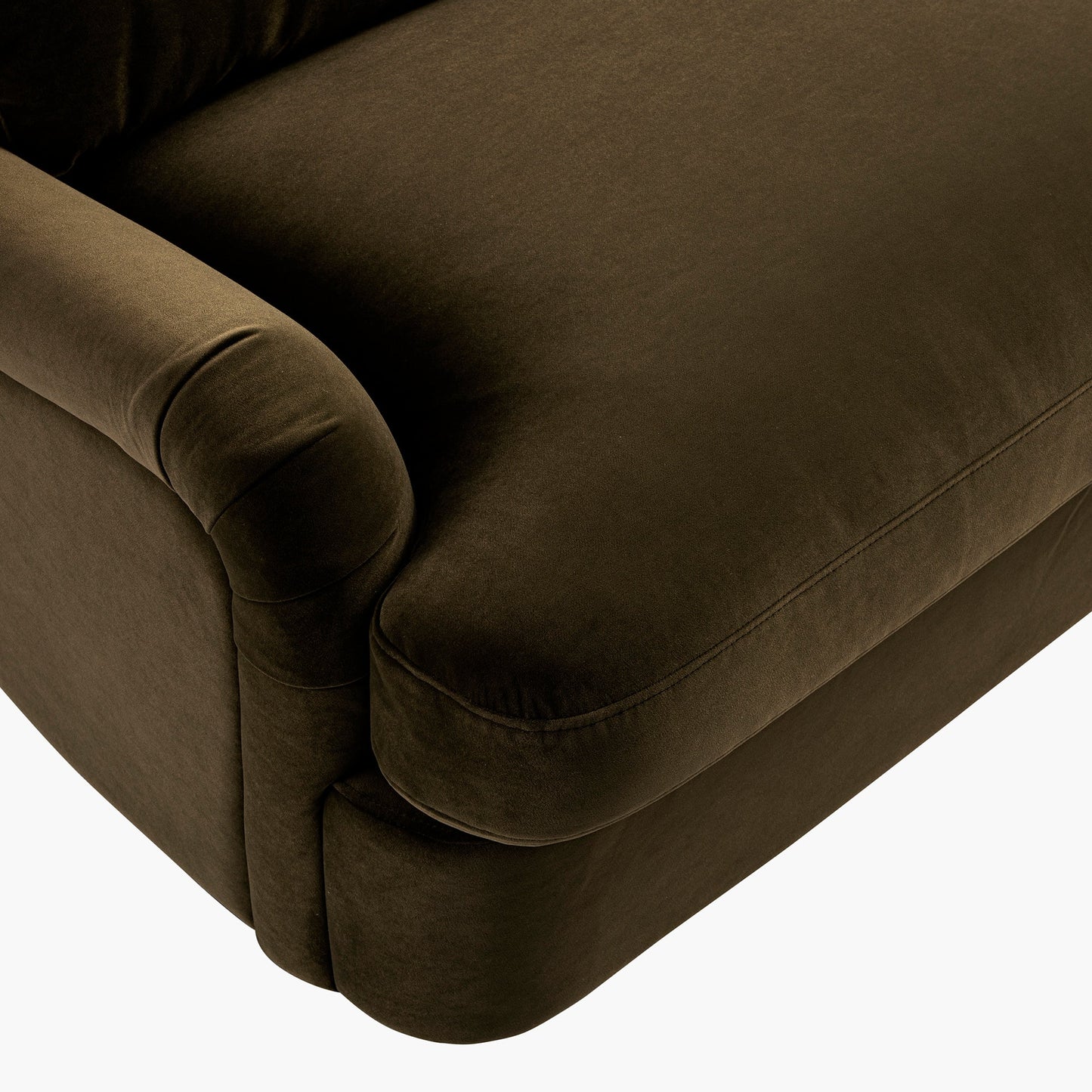 Canapé-lit 3 places en velours aux algues Daphnis