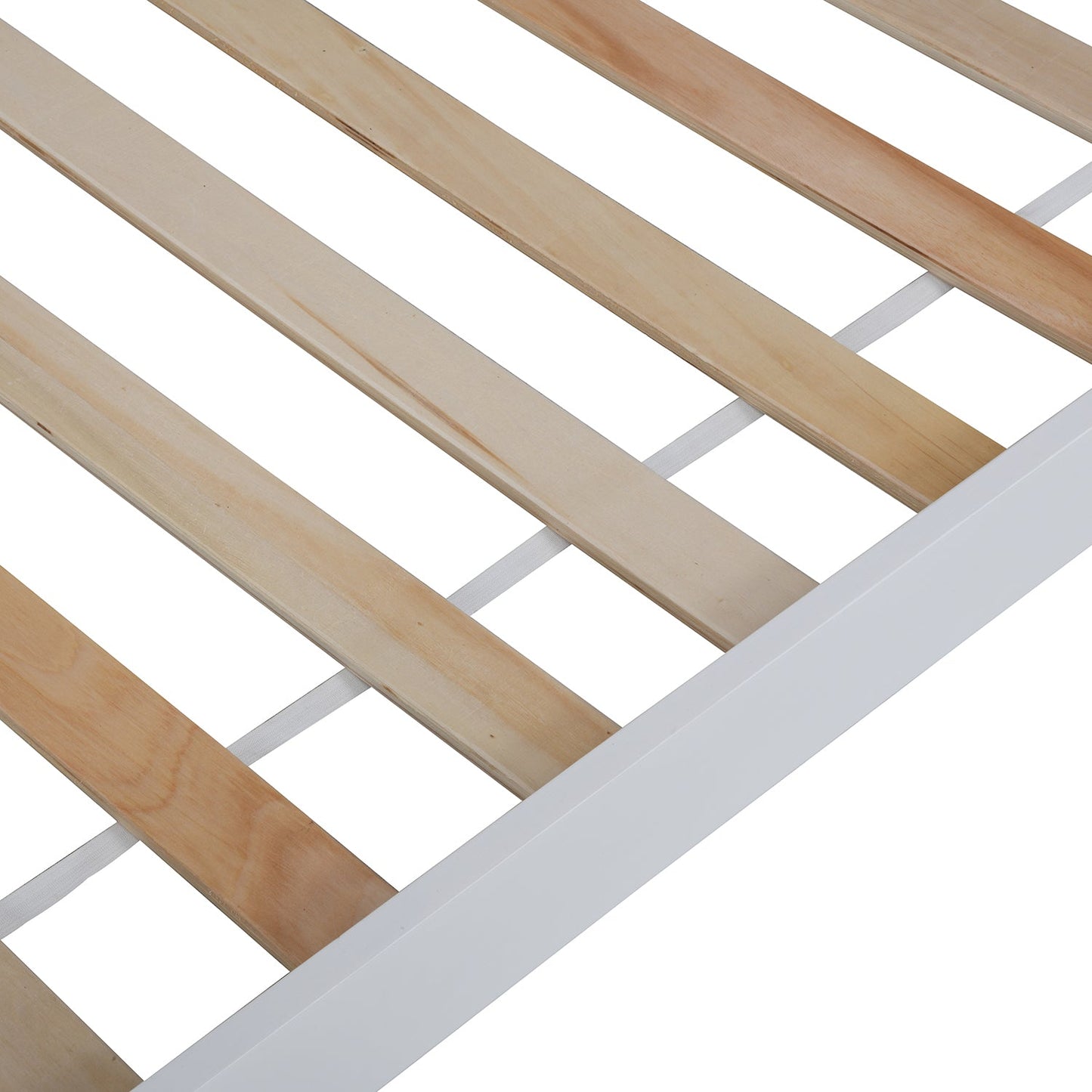 Lit cabane pour enfant en bois massif Bethwin blanc