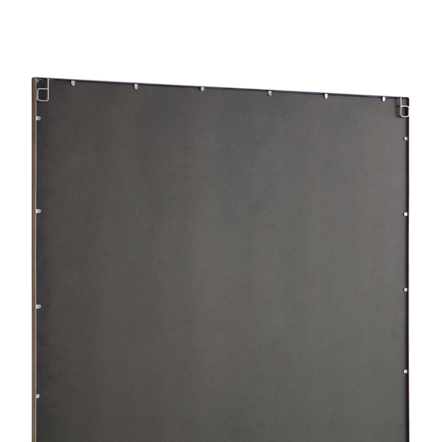 Miroir de fenêtre pleine longueur Herbert avec cadre en métal 180 x 120 cm, effet argent antique