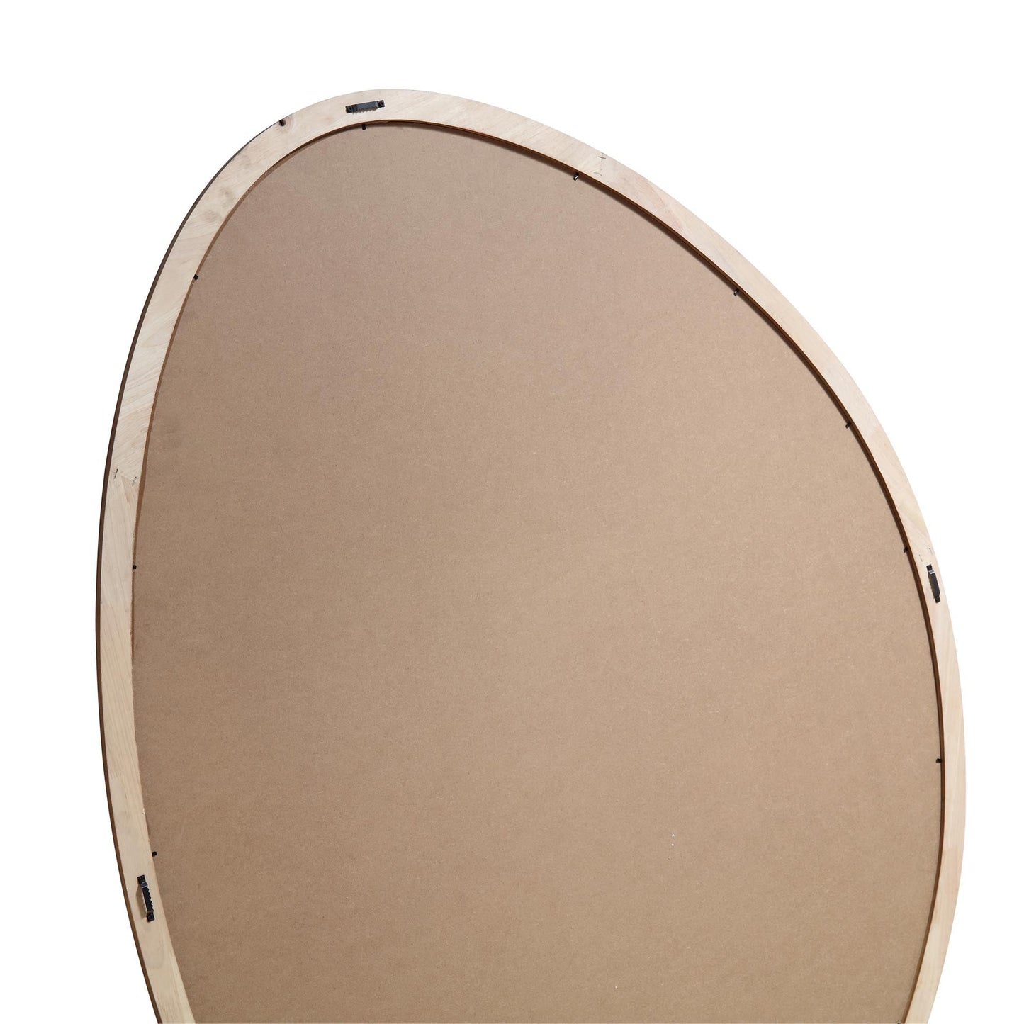 Grand miroir en bois Edo Irregular Pebble 160 x 120 cm, noyer