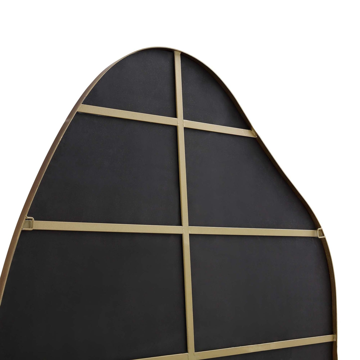 Miroir Pavia de forme irrégulière, extra large, pleine longueur, 160 x 115 cm, or antique