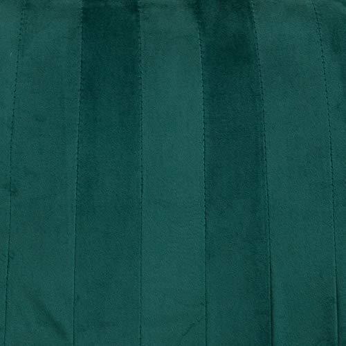 Ensemble de 2 chaises de salle à manger en velours vert Cala