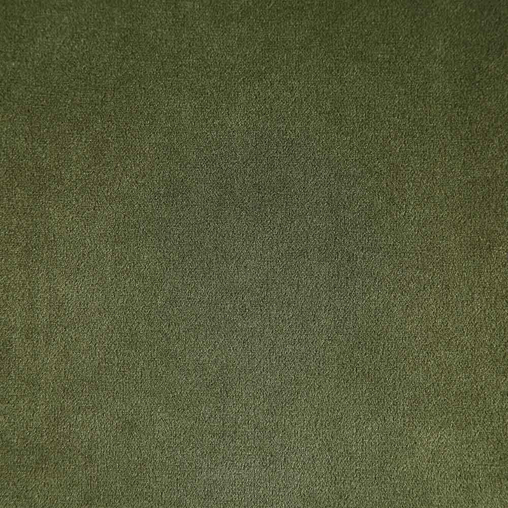 Chaise de salle à manger rembourrée Hansel, velours vert mousse et cadre en noyer clair