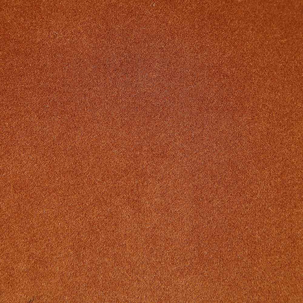 Chaise de salle à manger rembourrée Hansel, velours rouille et cadre noir