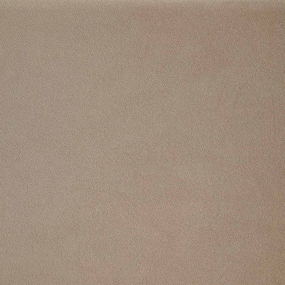 Lit à colonnes rembourré en velours taupe Galerie