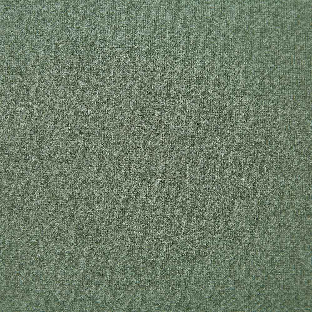 Lit rembourré à tête de lit ovale Elystan, tissu vert olive