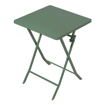Ensemble bistro minimaliste 3 pièces pour patio : table carrée pliable et chaises