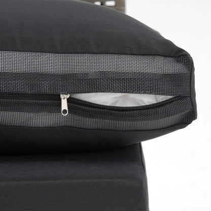 Ensemble de sièges d'extérieur modulables 6 personnes avec coussins