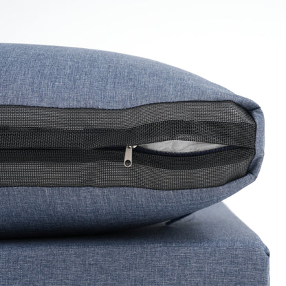 Ensemble de sièges d'extérieur modulables 6 personnes avec coussins