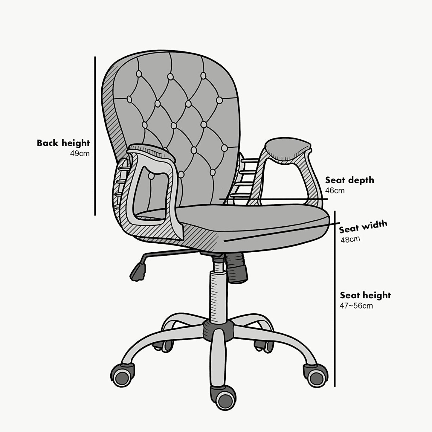 Fauteuil pivotant Chesterfield en velours bleu