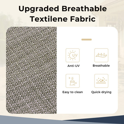 Ensemble de salle à manger d'extérieur MAISON ARTS 8 pièces avec parasol de 4 m