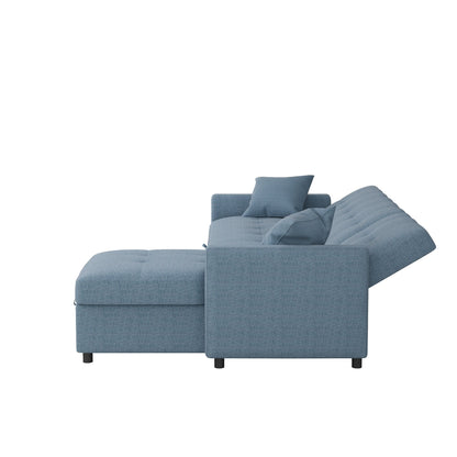 Canapé-lit réversible de 208 cm de large avec méridienne