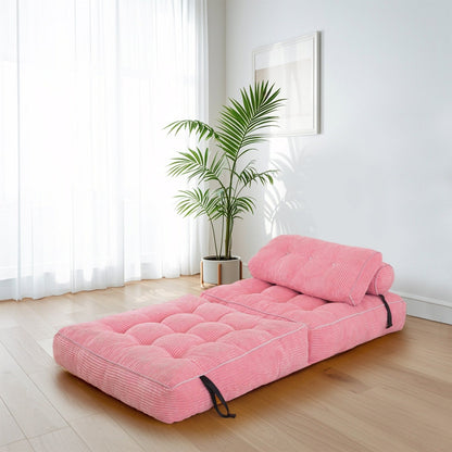 Canapé-lit pliant en velours côtelé, 8 places