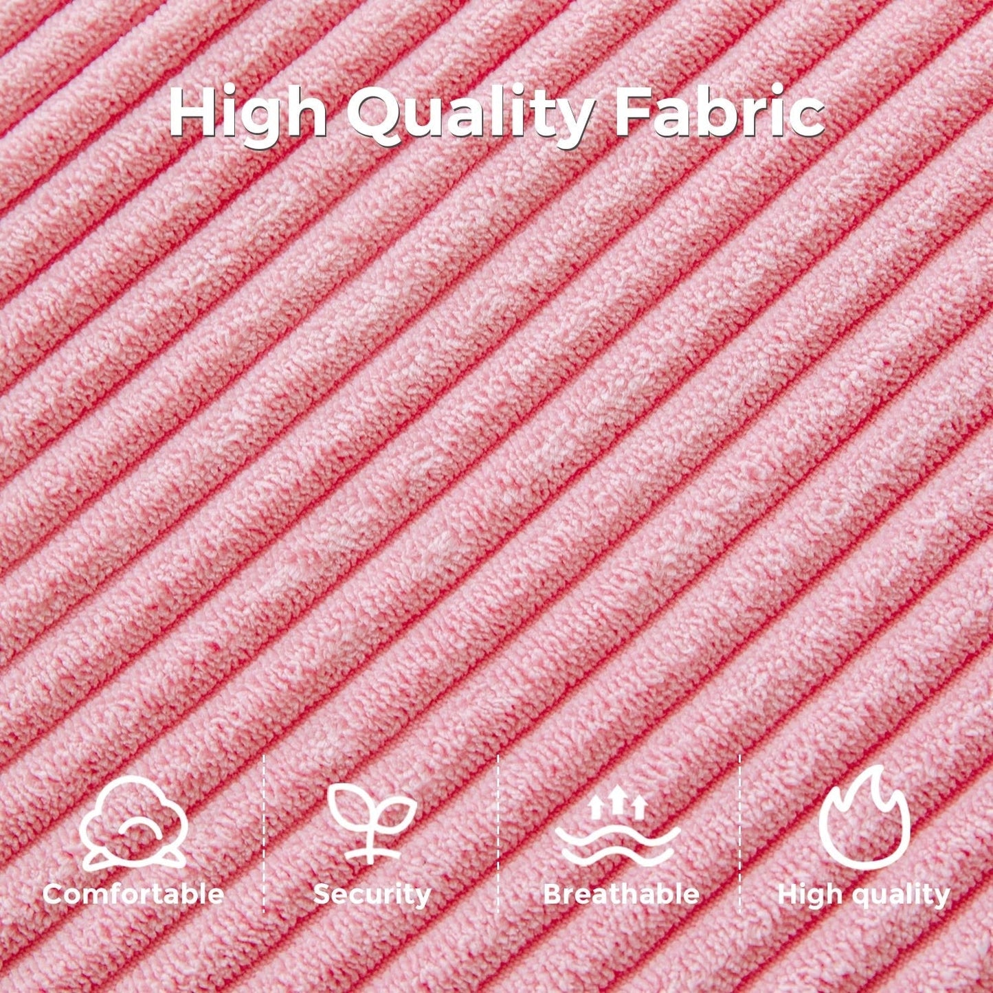 Canapé-lit pliant en velours côtelé, 8 places