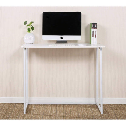 Bureau pliable compact blanc (sans assemblage)