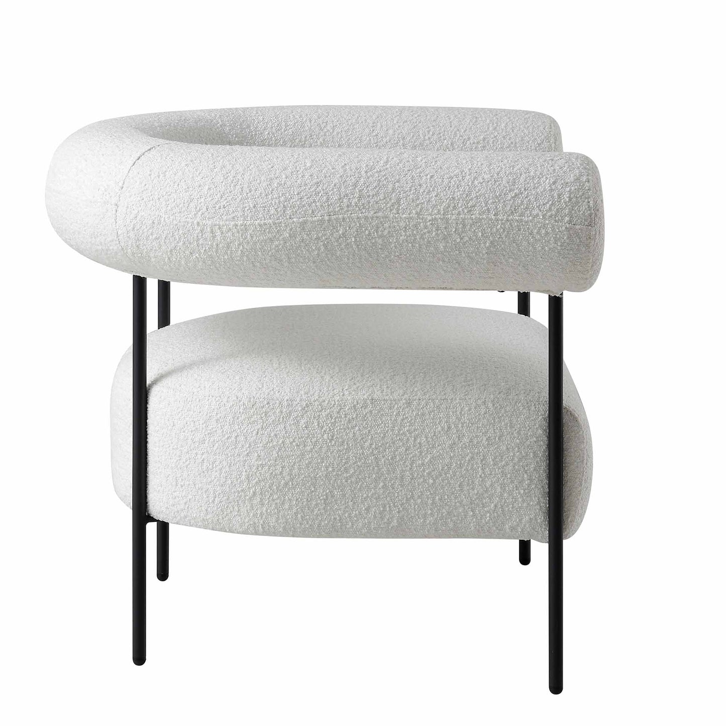 Fauteuil Fulbourn Boucle Blanc