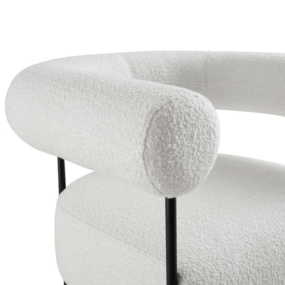 Fauteuil Fulbourn Boucle Blanc