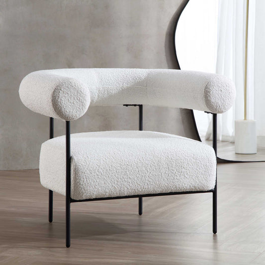 Fauteuil Fulbourn Boucle Blanc
