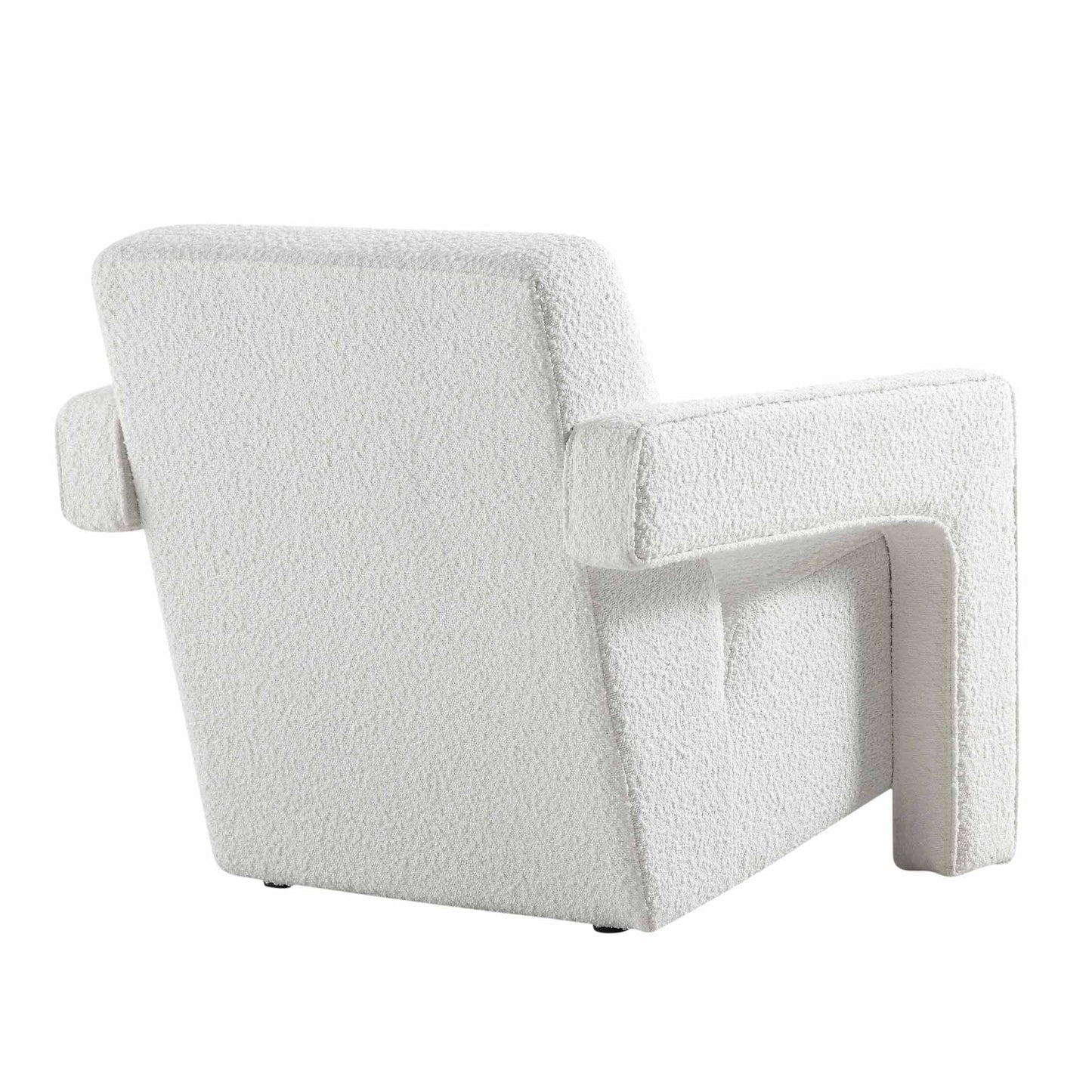 Fauteuil sculptural Brompton, Boucle blanche