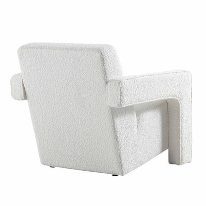 Fauteuil sculptural Brompton, Boucle blanche