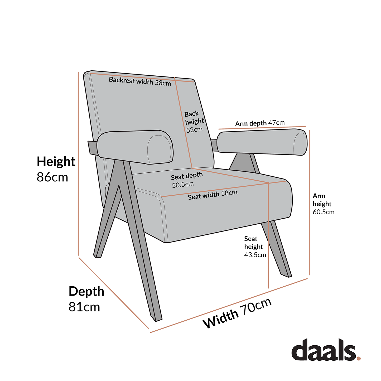 Chaise d'appoint Chinnor Taupe Boucle avec cadre en chêne noir