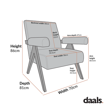 Chaise d'appoint Chinnor Taupe Boucle avec cadre en chêne noir