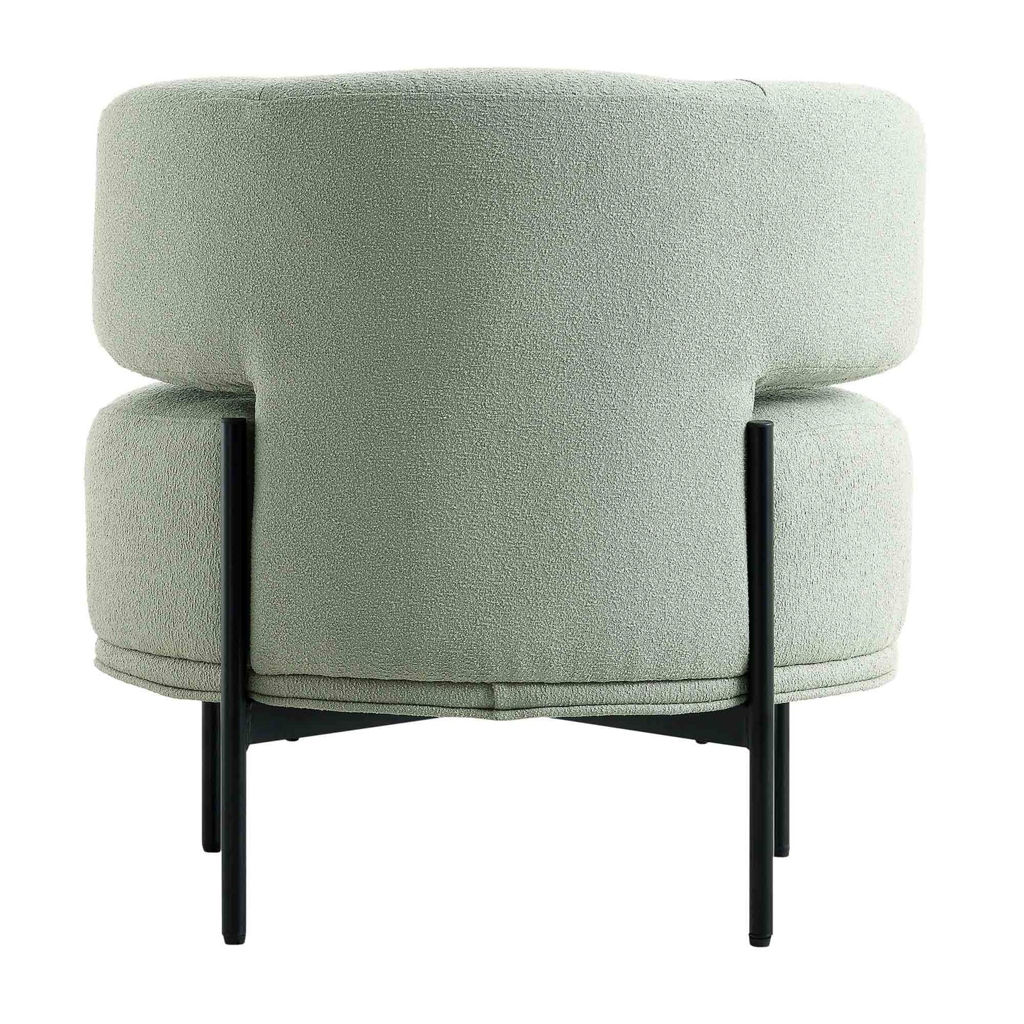 Fauteuil d'appoint à oreilles bouclées vert sauge de Penn