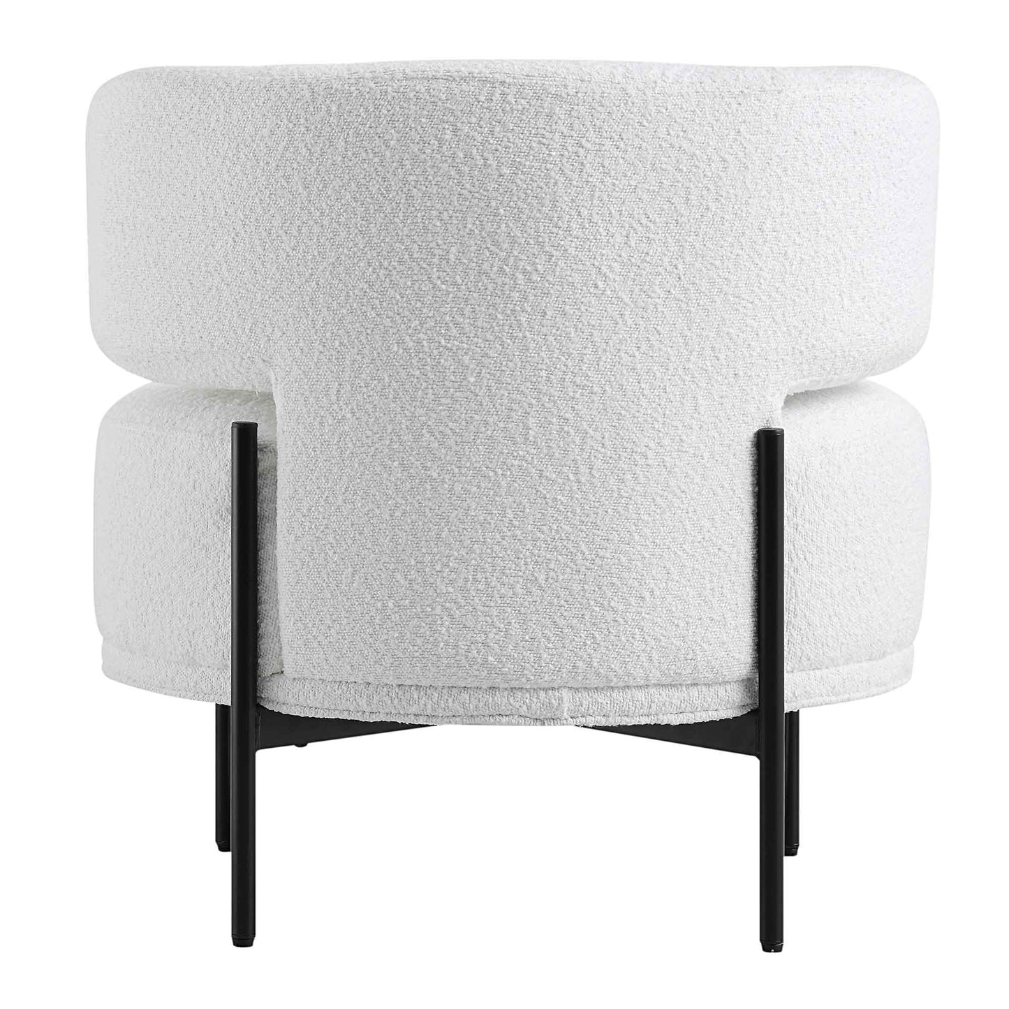 Fauteuil d'appoint à oreilles Penn White Boucle
