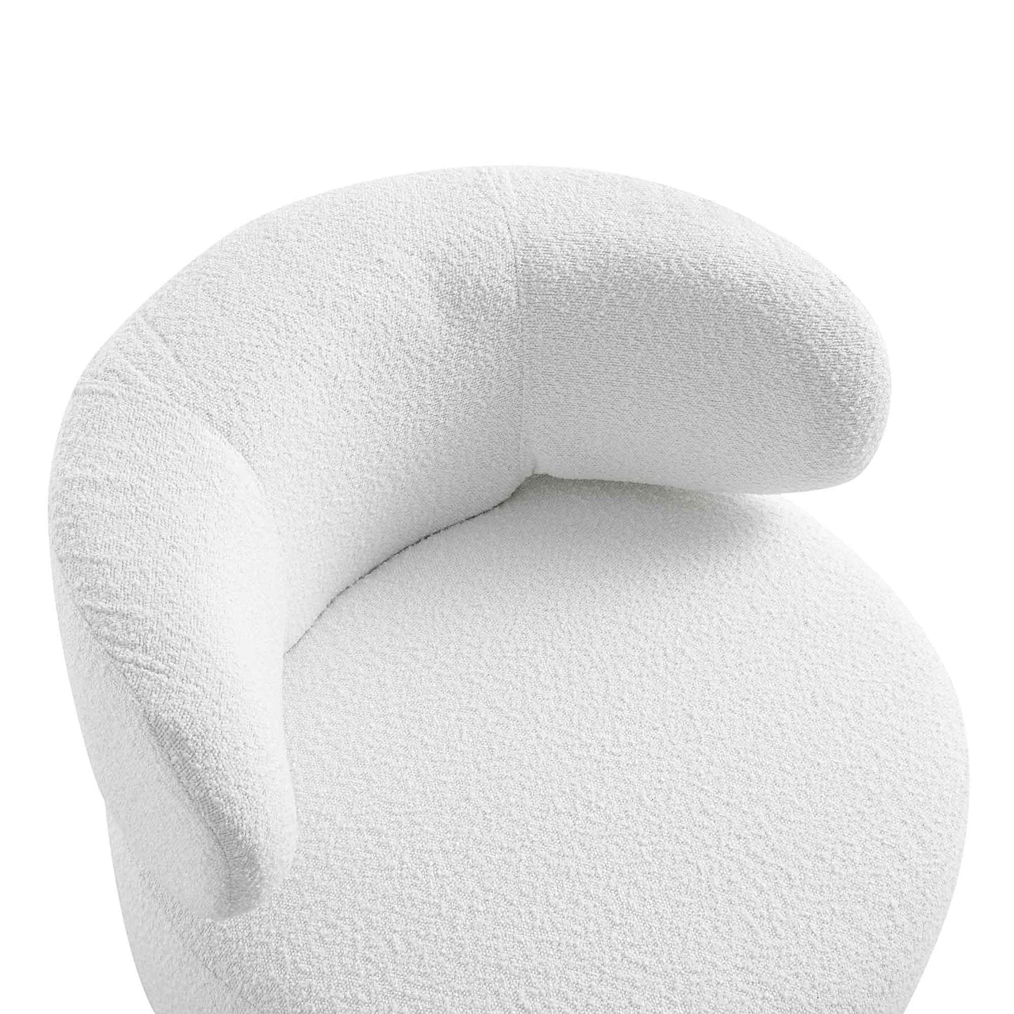 Fauteuil d'appoint à oreilles Penn White Boucle